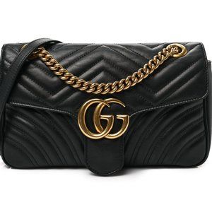 Gucci GG Marmont Small Shoulder Bag Black